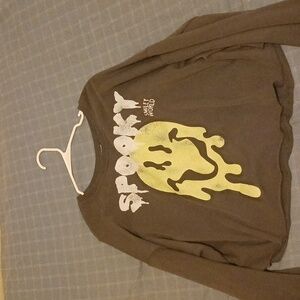 A gray sweatshirt